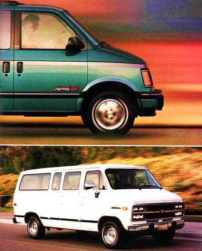 1994 chevy vans brochure -astro-lumina minivan-sportvan