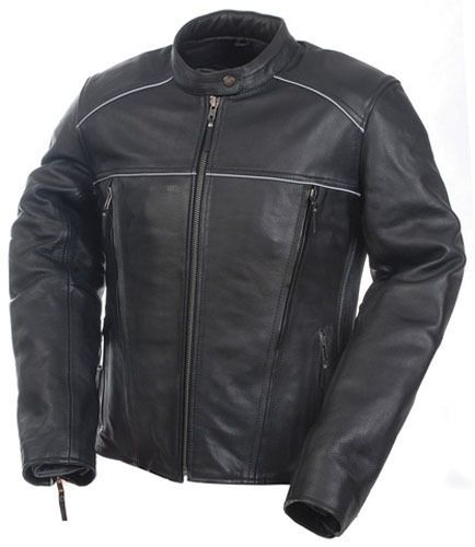 Mossi journey ladies leather jacket (black, size 10)