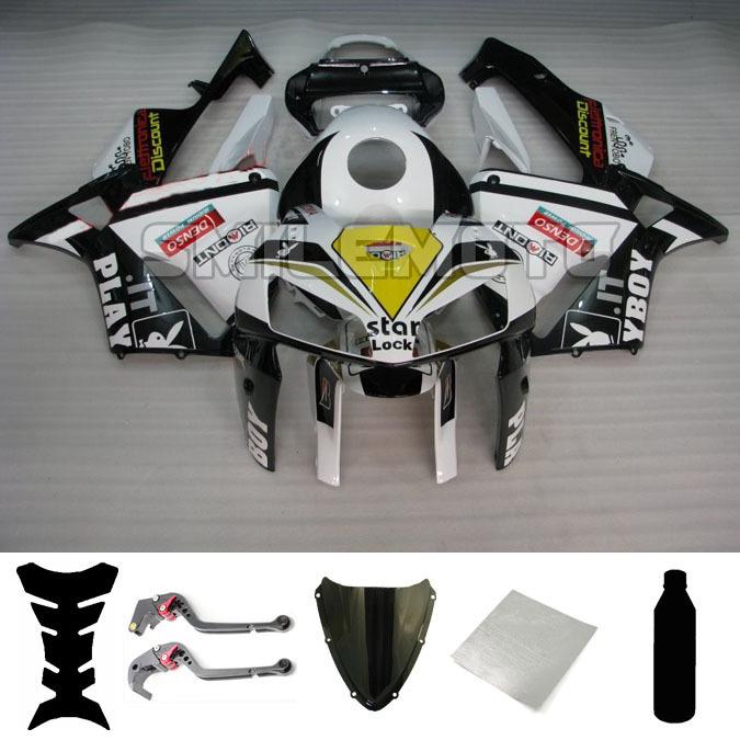 Bundle injection fairing windscreen levers for honda 2005 2006 cbr 600 rr f5 paz