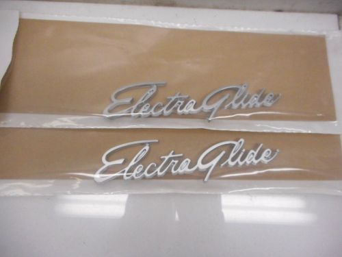 Harley 66-72 oem electra glide front fender emblems # 59196-65 two total