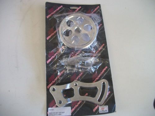 Billet specialties small block power steering short water pump pulley