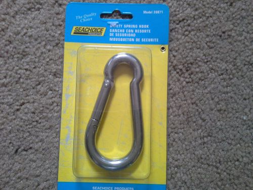 Safety spring hook 3/8&#034; x 4&#034; stainless steel seachoice 36871