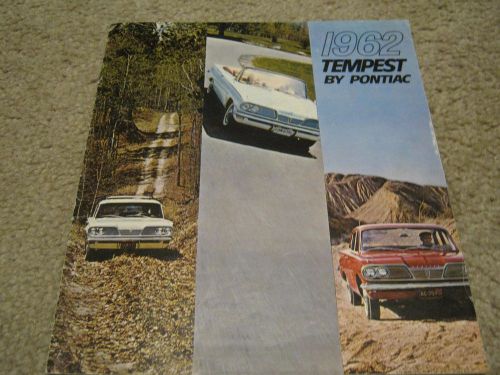 1962 pontiac tempest dealer sales-showroom brochure