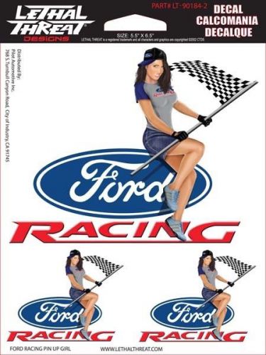 Ford racing pinup girl