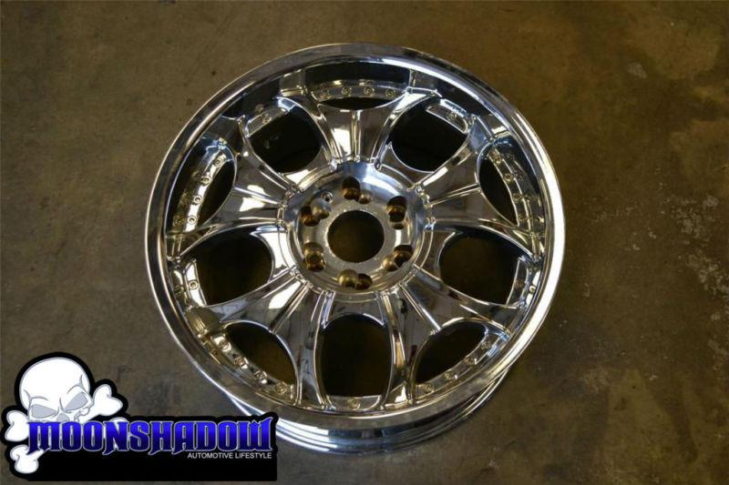 20" eco vox 810 chrome wheel rim 20x9 6x5.5 6x5.0 20mm chevy dodge dakota