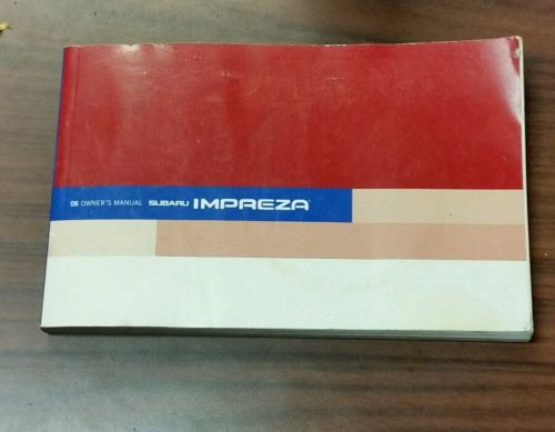 Subaru impreza owners manual 2006