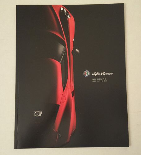 2016 alfa romeo 4c brochure coupe spider 64 pages