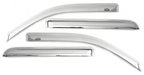 Auto ventshade 684974 chrome ventvisor; deflector 4 pc. fits 15-16 f-150