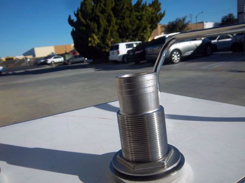 2.0 inch hose stainless steel exhaust port with flapper
