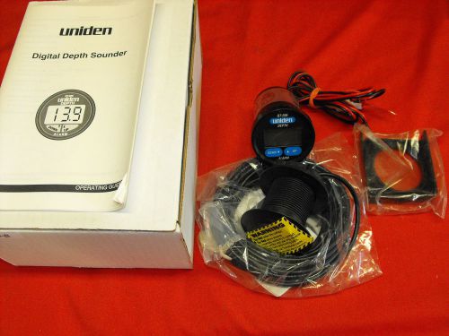 Uniden  qt-206 depth finder through hull transducer black