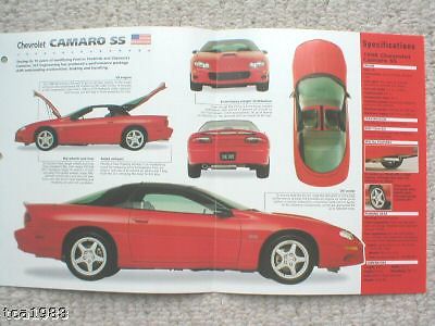 1998 chevrolet camaro ss imp brochure