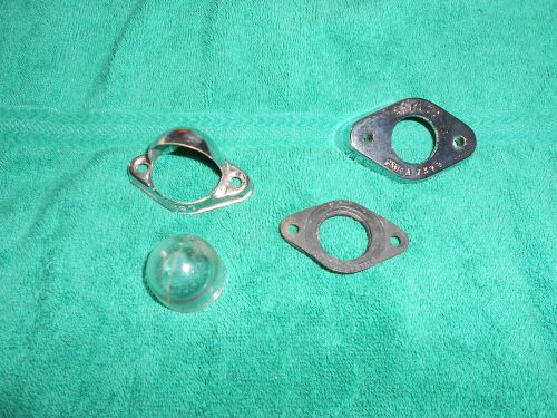 Mgb license lamp assembly chrome cover