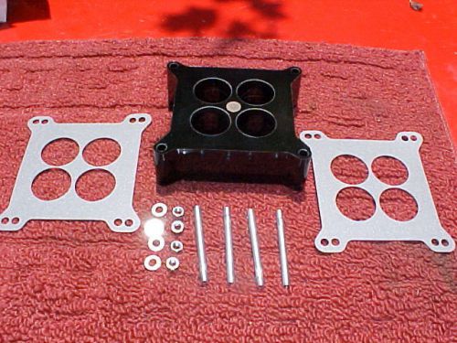 Torque style 2&#039;&#039; phenolic 4 hole carb spacer kit,holleys/edelbrocks/etc