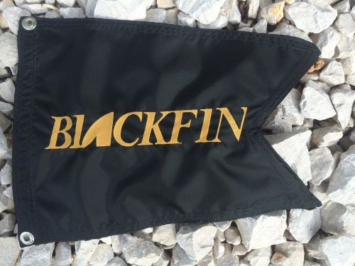 Blackfin black 12&#034;x18&#034; embroidered flag