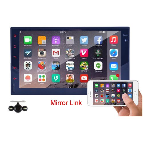 Quad a9 android 4.4 mirror link car stereo gps navigation radio 3g wifi + camera