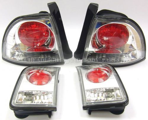 For honda accord 96- tuning rear tail lights side lamps right left set