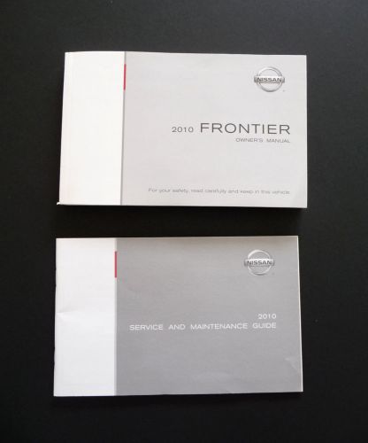 2010 nissan frontier oem owner&#039;s manual &amp; service and maintenance guide rare!