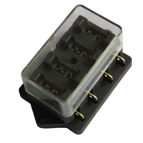 E support car truck 4 way circuit standard ato blade fuse box block holder 12...