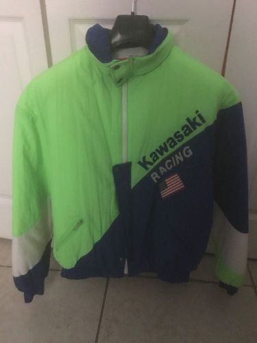 Vintage &#034;kawasaky racing team&#034; jacket  grenn team