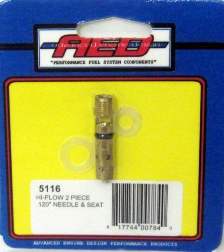 Aed holley 2 piece high flow .120 bottom feed needle and seat assembly #5116