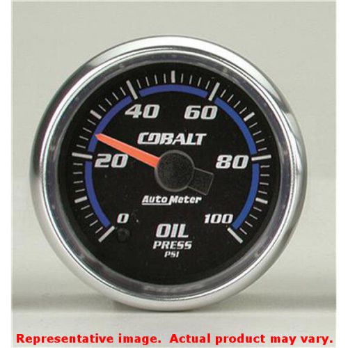 Auto meter 6153 cobalt series bright anodized 2-1/16&#034; (52.4mm) range: 0-100 psi