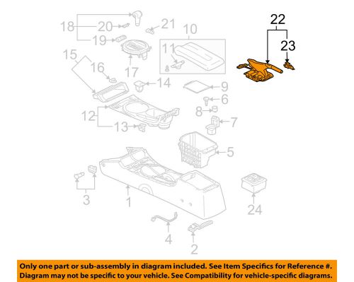 Mitsubishi oem 04-10 galant-parking brake lever mr645470