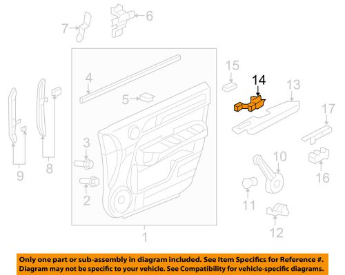 Honda oem 07-11 cr-v front door-pull pocket right 83520swaa01za