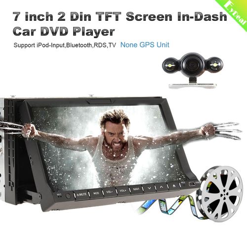 Double 2din car dvd player 7&#034; touchscreen in dash stereo radio camera usb+camera