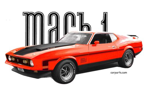 Auto art t-shirt &#039;72 mach 1 mustang