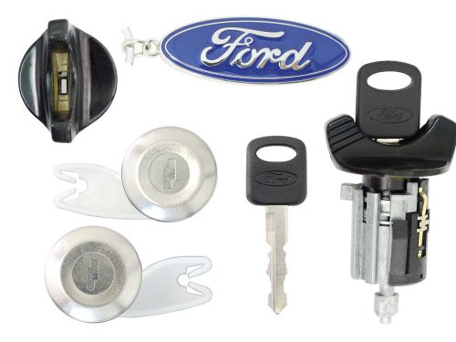 Ford ranger - 1995 - ignition lock &amp; door lock cylinder set w/ 2 new keys b