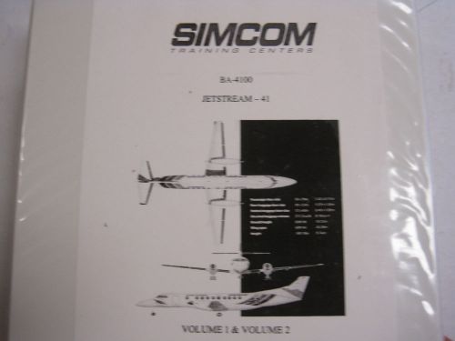 Jetstream 4100 original simcom ops manual 2 vols.training guides/checklists