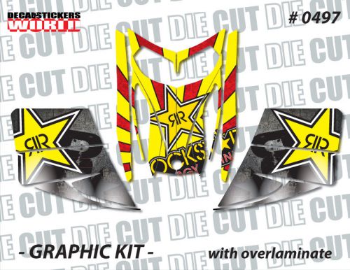 Ski-doo rev mxz snowmobile sled wrap graphics sticker decal kit 03-07 0497