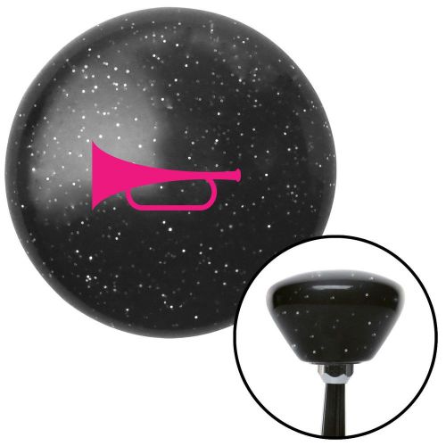 Pink horn trumpet black retro metal flake shift knob with m16 x 1.5