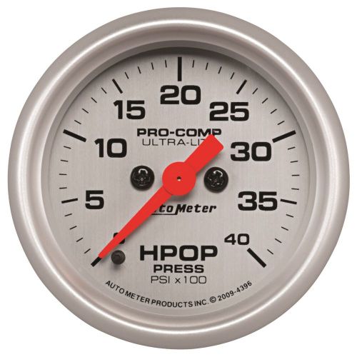 Auto meter 4396 ultra-lite; high pressure oil pump gauge