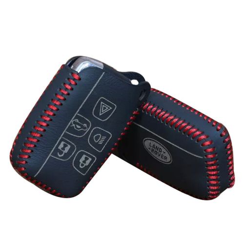 Leather remote key case cover for range rover evoque discovery 3 4 freelander2