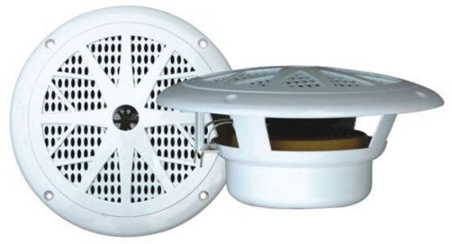 Pair new pyle plmr61w 120 watts 6.5&#039;&#039; dual cone white marine speakers kit