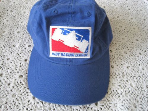 Indy racing league hat baseball cap blue adjustable