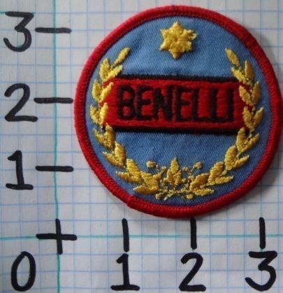 Vintage nos benelli motorcycle patch from the 70&#039;s 002