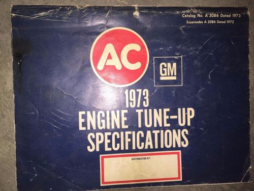 1973 gm general motors ac delco engine tune up specifications