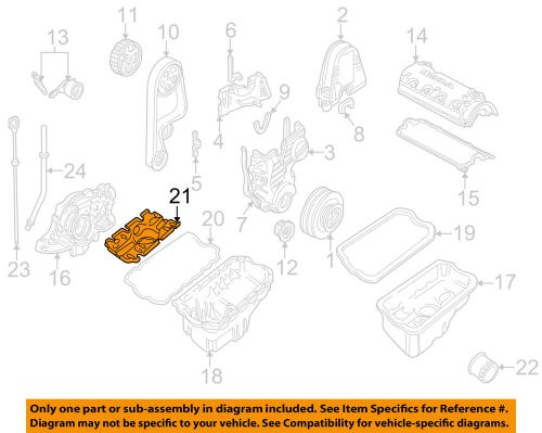 Honda oem 96-00 civic engine parts-baffle plate 11221p2j000