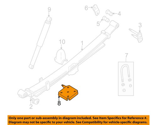 Mitsubishi oem 87-96 mighty max rear suspension-u-bolt seat mb110993