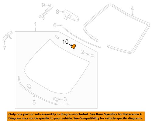 Nissan oem 11-15 quest windshield-mirror inside base 963279y000