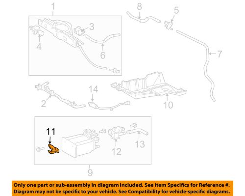 Toyota oem 04-06 sienna 3.3l-v6 emission-vapor canister bracket 7775208030