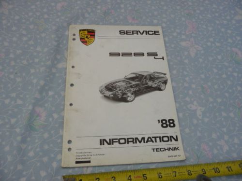 Porsche 928 s4 factory manual 88 information wkd 494 421