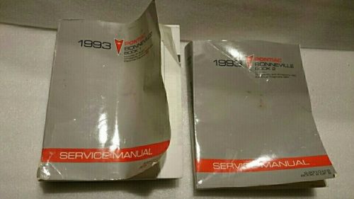 1993 oem pontiac bonneville service manuals book 1 &amp; 2