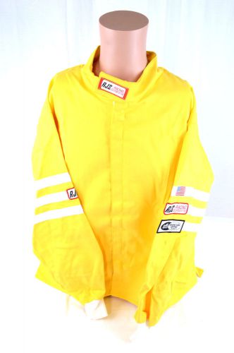 Rjs racing adult sfi 3-2a/1 classic 3x fire suit jacket yellow 200010608