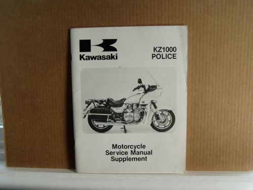 Kawasaki kz1000 motorcycle service manual supplement