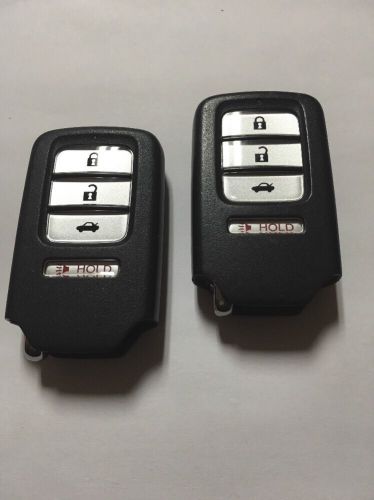 Lot of 2 honda keyless entry smart key remote fob oem acj932hk1210a