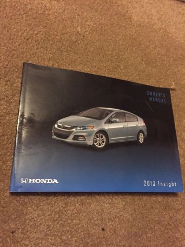 2013 honda insight owners manual with case hon157