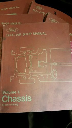 1974 ford car shop manuals 5 volumes plus service specifications